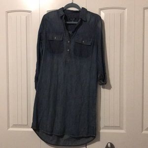 Denim shirt dress